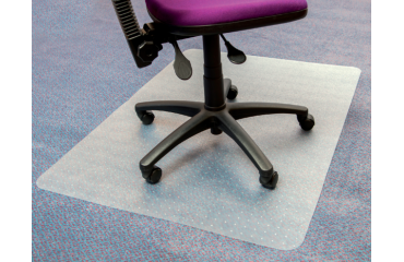 Stoelmat Floortex PVC 120x150cm voor zachte vloeren