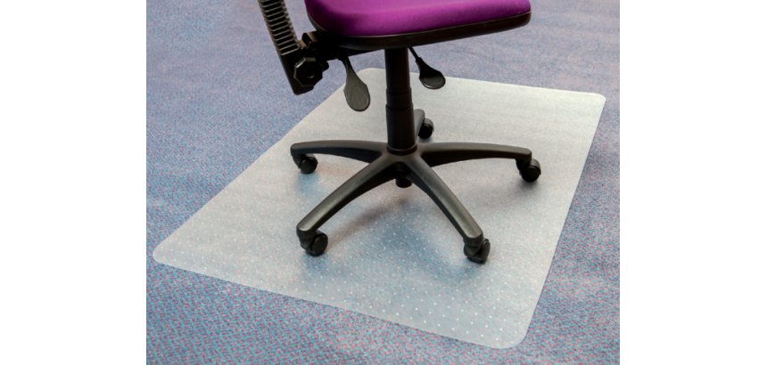 Floortex PVC Bodenschutzmatte 120x150cm für weiche Böden
