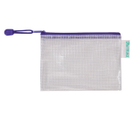 Tarifold storage pouch with zip 175x125mm blue PVC