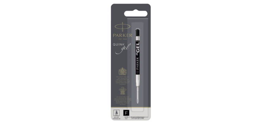 Parker Quink Fine black gel pen refill blister 1 piece