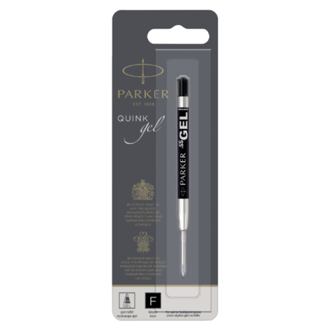 Recharge stylo gel Parker Quink Fin noir blister 1 pièce