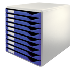 Leitz A4 Filing Module 10 Drawers Blue/White