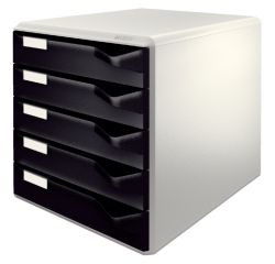 Module de classement Leitz A4 5 tiroirs noir/blanc