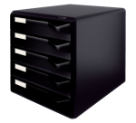 Ladenblok Leitz A4 5 laden zwart