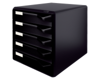 Leitz A4 Drawer Module 5 Drawers Black
