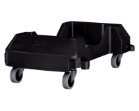 Black Rubbermaid Mobile Cart for Slim Jim Trash Can