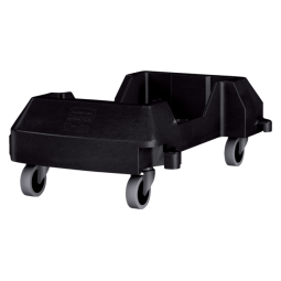 Chariot mobile Rubbermaid pour poubelle Slim Jim noir