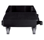 Black Rubbermaid Mobile Cart for Slim Jim Trash Can