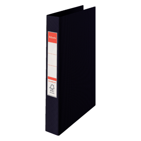 Classeur Esselte A4 23 anneaux méc-O 19mm carton noir