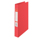 Esselte Folder A4 23 mechanical-O rings 19mm red cardboard