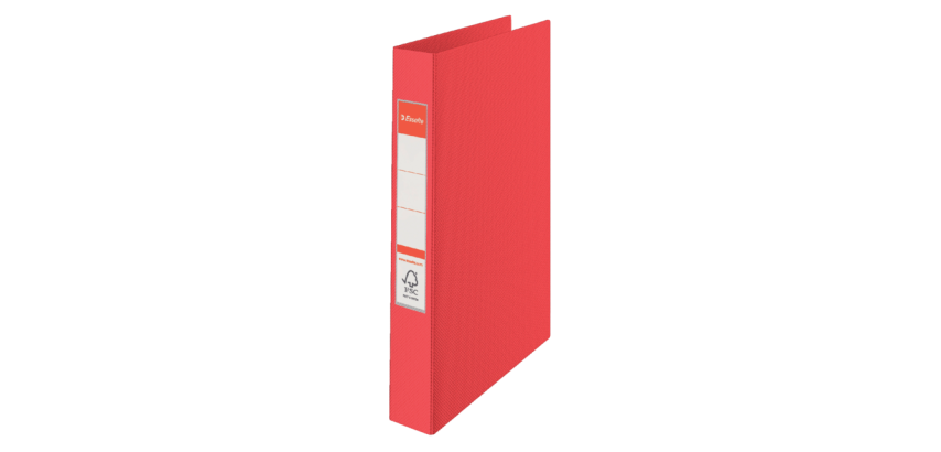 Esselte Ordner A4 23 mechanische O-Ringe 19mm roter Karton