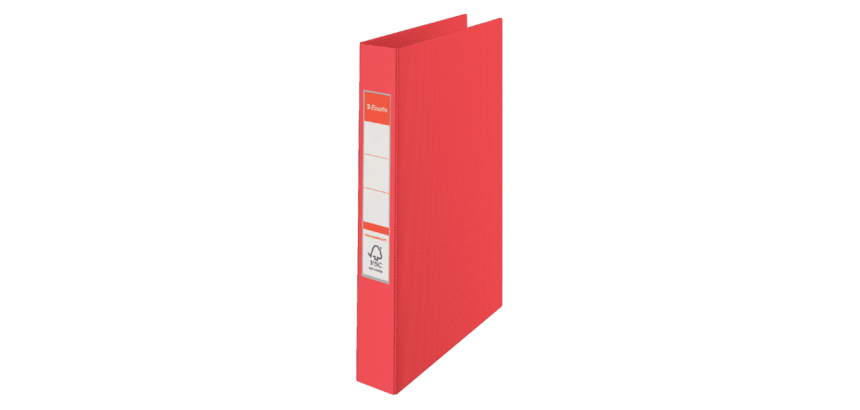 Ringband Esselte Vivida A4 19mm 30% gerecycled PP folie rood