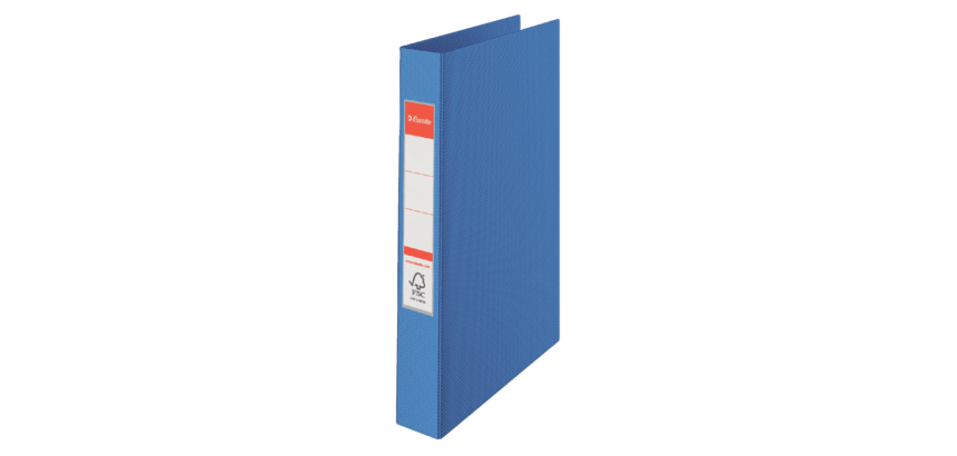 Ringband Esselte Vivida A4 19mm 30% gerecycled PP folie blauw