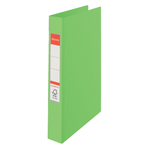 Classeur Esselte A4 23 anneaux méc-O 25mm PP vert
