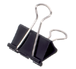 Paquet de 12 pinces à papier MAUL 213 Foldback 32mm capacité 13mm noir