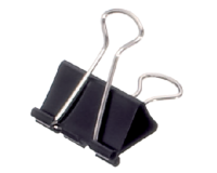 Paquet de 12 pinces à papier MAUL 213 Foldback 32mm capacité 13mm noir