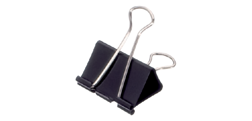MAUL 213 Foldback Paper Clip 40mm Capacity 17mm Black - Pack of 12