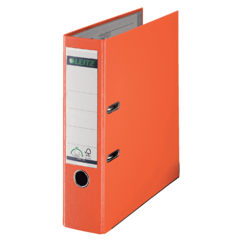 Classeur à levier Leitz 1010 180° A4 80mm PP orange