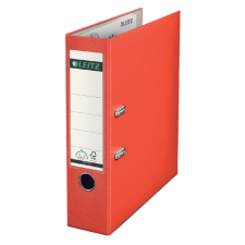 Classeur à levier Leitz 1010 180° A4 80mm PP rouge clair