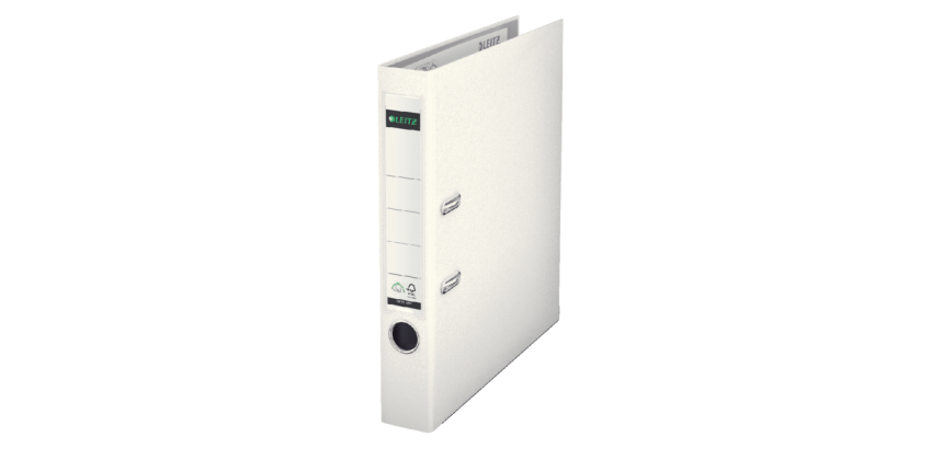 Classeur à levier Leitz 1015 180° A4 50mm PP blanc