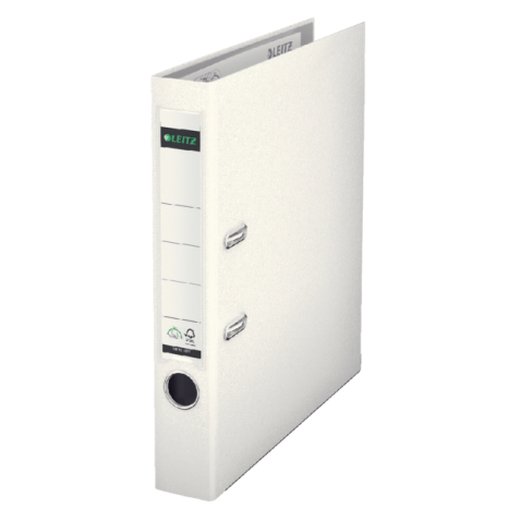 Classeur à levier Leitz 1015 180° A4 52mm PP blanc