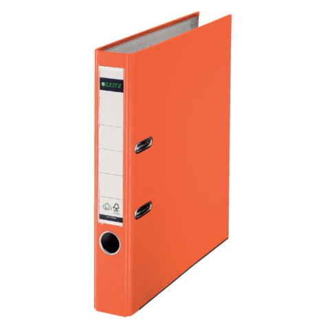Ordner Leitz 1015 180° 50mm PP A4 oranje