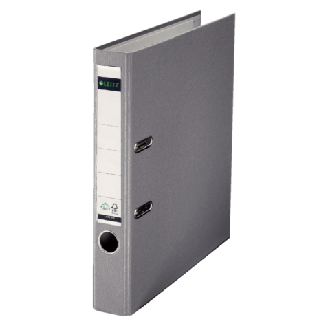 Classeur à levier Leitz 1015 180° A4 52mm PP gris