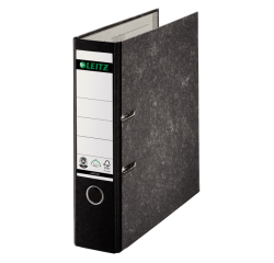 Classeur à levier Leitz 1080 180° A4 80mm carton noir marbré