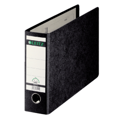 Classeur à levier Leitz A4 paysage 77mm carton noir marbré