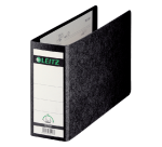 Classeur Leitz 1076 180° sans fente A5 paysage 77mm carton noir marbré