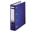 Leitz A4 80mm PP binder with 2 blue mechanisms