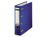 Classeur Leitz A4 80mm PP bancaire 2 mécanismes bleu