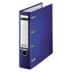 Classeur Leitz A4 80mm PP bancaire 2 mécanismes bleu