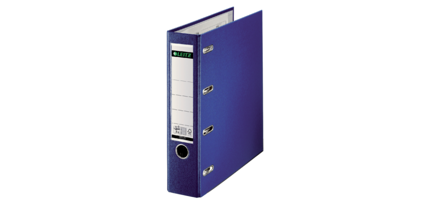 Leitz A4 80mm PP binder with 2 blue mechanisms