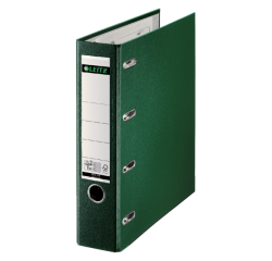 Classeur Leitz A4 80mm PP bancaire 2 mécanismes vert