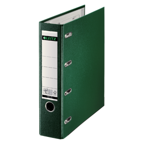 Classeur Leitz A4 80mm PP bancaire 2 mécanismes vert