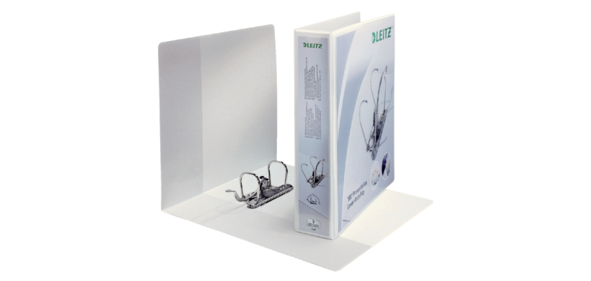 Classeur Leitz 4226 Panorama 180° 50mm PP A4 maxi 3 pochettes blanc