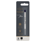 Balpenvulling Parker Quinkflow fijn zwart blister à 1 stuk