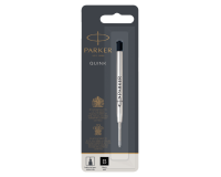 Recharge stylo bille Parker Quink Large blister noir