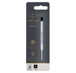 En_recharge parker stylo-bille métal pointe large coloris noir