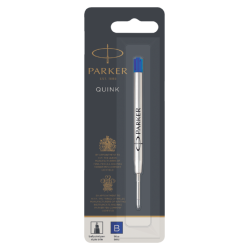 Recharge stylo bille Quinkflow large blister bleu