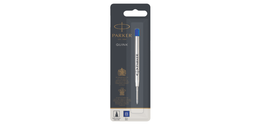 Quinkflow large ballpoint pen refill blister blue 1 piece