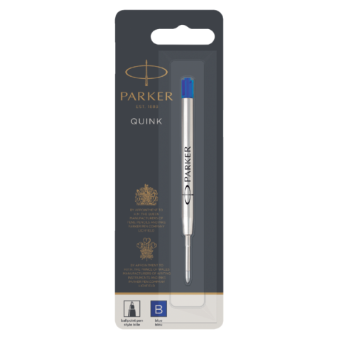 Recharge stylo bille Quinkflow large blister bleu