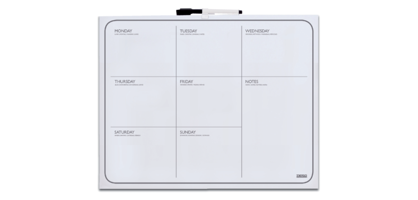 40x50cm magnetic weekly planner Desq