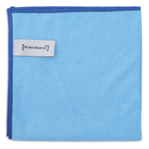 Microvezeldoek Primesource professional 38x38cm blauw pak à 10 stuks