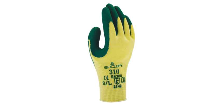 Gant Showa 310 Grip latex XL vert/jaune