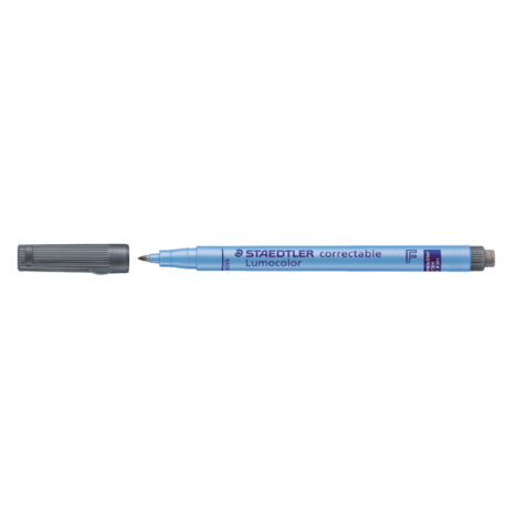 Viltstift Staedtler Lumocolor 305 non permanent correctable F zwart