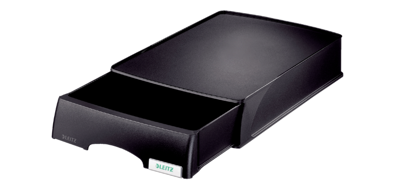 Leitz Plus A4 Maxi Black Drawer Basket