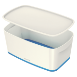 Leitz MyBox storage box with lid, small size, blue