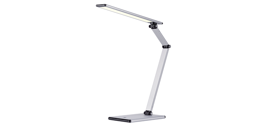Lampe de bureau Hansa LED Slim gris argenté